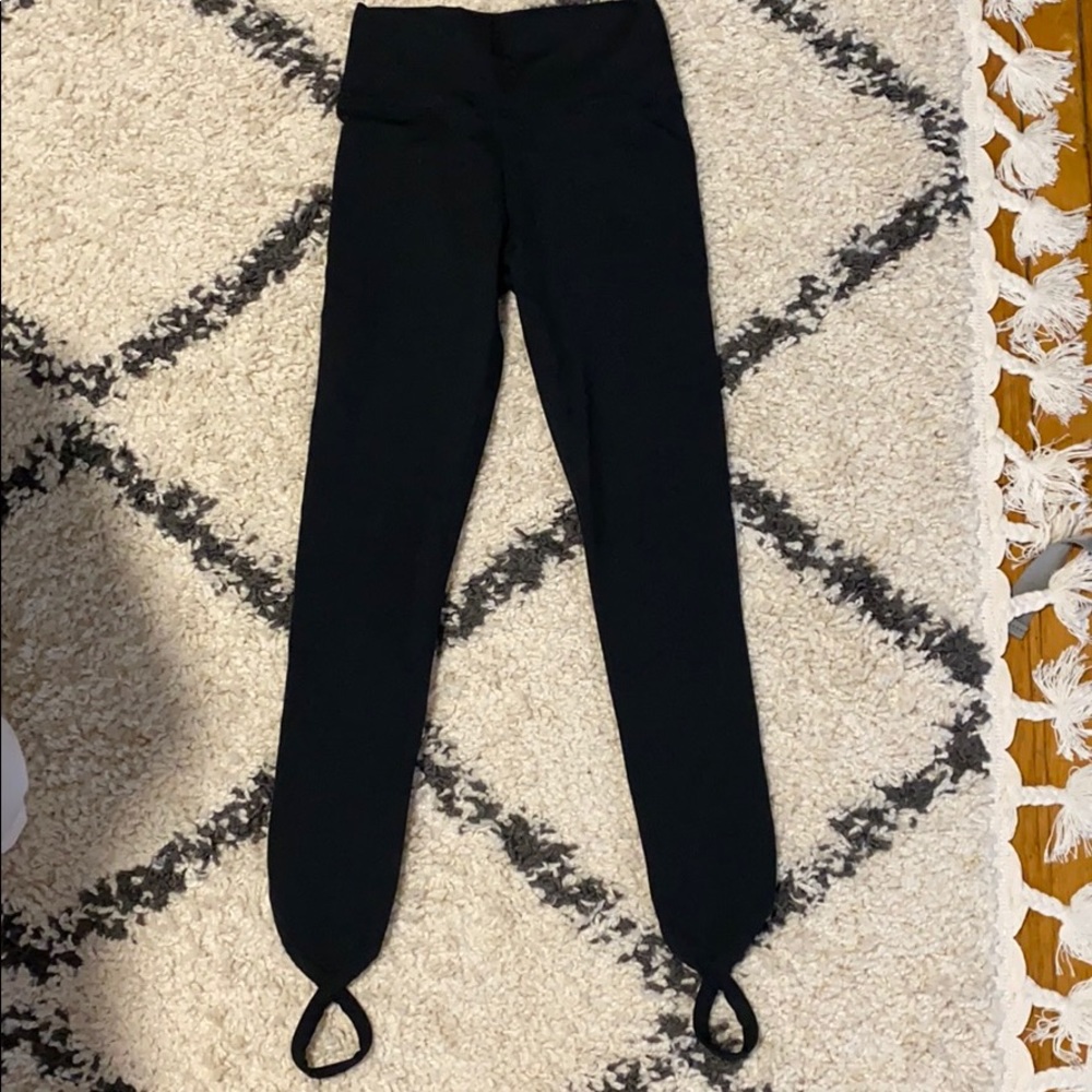 Fabletics ballerina leggings with foot straps